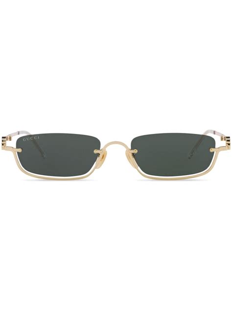 Gucci Eyewear Óculos De Sol Gatinho Com Double G 